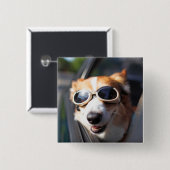 Niedliche Kleintiere | Korgi-Brille im Auto Button (Vorne & Hinten)