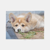 Niedliche Kleintiere | Korgi Lay in der Werft Fleecedecke (Vorderseite (Horizontal))