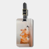 Niedliche Kleintiere | Korgi Schlafen Gepäckanhänger (Vorderseite vertikal)