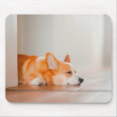 Niedliche Kleintiere | Korgi Schlafen Mousepad (Vorne)