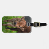 Niedliche Kleintiere | Kuh und Kalb Gepäckanhänger (Vorderseite horizontal)