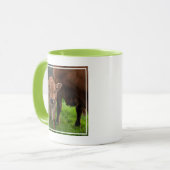 Niedliche Kleintiere | Kuh und Kalb Tasse (Vorderseite Links)
