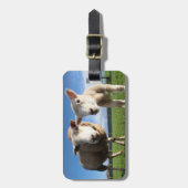 Niedliche Kleintiere | Lamm und Mama Gepäckanhänger (Vorderseite vertikal)