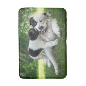 Niedliche Kleintiere | Landseer Puppy Badematte (Vorderseite Vertikal)