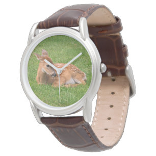 Niedliche Kleintiere   Little Fawn Armbanduhr