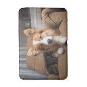 Niedliche Kleintiere | Long Hair Corgi Puppy Badematte (Vorderseite Vertikal)