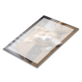 Niedliche Kleintiere | Long Hair Corgi Puppy Notizblock (angewinkelt)