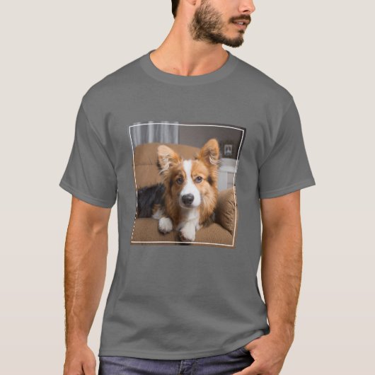 Niedliche Kleintiere | Long Hair Corgi Puppy T-Shirt (Vorderseite)