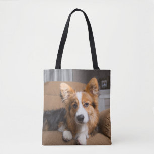 Niedliche Kleintiere Long Hair Corgi Puppy Tasche