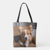 Niedliche Kleintiere | Long Hair Corgi Puppy Tasche (Rückseite)