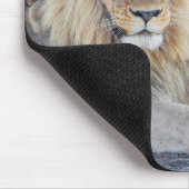 Niedliche Kleintiere | Löwe Vater & Cub Mousepad (Ecke)