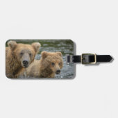 Niedliche Kleintiere | Mama Bear & Ihre Cubs Gepäckanhänger (Vorderseite horizontal)