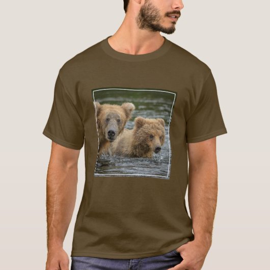 Niedliche Kleintiere | Mama Bear & Ihre Cubs T-Shirt (Vorderseite)