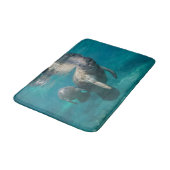 Niedliche Kleintiere | Manatee & Baby Badematte (Schrägansicht)