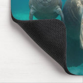 Niedliche Kleintiere | Manatee & Baby Mousepad (Ecke)