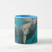 Niedliche Kleintiere | Manatee & Baby Tasse (Zentrum)