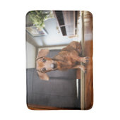 Niedliche Kleintiere | Mini-Dackel Welpe Badematte (Vorderseite Vertikal)