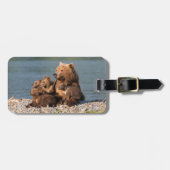 Niedliche Kleintiere | Mutter Bären & Cubs Gepäckanhänger (Vorderseite horizontal)