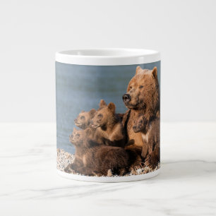 Niedliche Kleintiere   Mutter Bären & Cubs Jumbo-Tasse