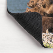 Niedliche Kleintiere | Mutter Bären & Cubs Mousepad (Ecke)