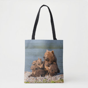 Niedliche Kleintiere Mutter Bären & Cubs Tasche