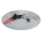 Niedliche Kleintiere | Mutter und Baby Mute Swan Schneidebrett (Ecke)