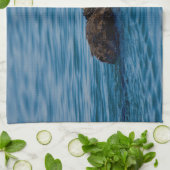 Niedliche Kleintiere | Mutter und Baby Sea Otter Geschirrtuch (Gefaltet)