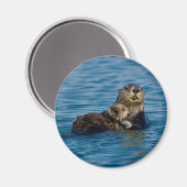 Niedliche Kleintiere | Mutter und Baby Sea Otter Magnet (Vorderseite/Rückseite)