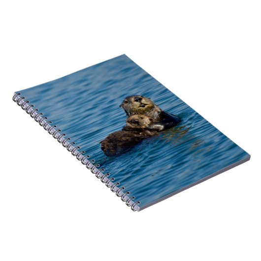 Niedliche Kleintiere | Mutter und Baby Sea Otter Notizblock (Rechte Seite)