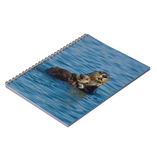 Niedliche Kleintiere | Mutter und Baby Sea Otter Notizblock (Linke Seite)
