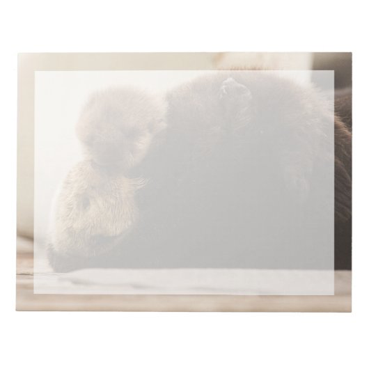 Niedliche Kleintiere | Neugeborene Otter Pup Notizblock (Vorderseite)