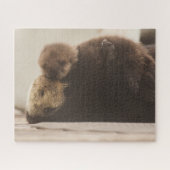 Niedliche Kleintiere | Neugeborene Otter Pup Puzzle (Horizontal)