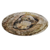 Niedliche Kleintiere | Neugierige Baby-Eichhörnche Schneidebrett (Ecke)