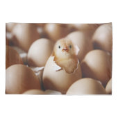Niedliche Kleintiere | New Baby Chick Kissenbezug (Rückseite)