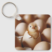 Niedliche Kleintiere | New Baby Chick Schlüsselanhänger (Vorderseite)