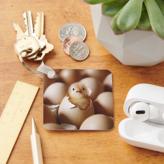 Niedliche Kleintiere | New Baby Chick Schlüsselanhänger (Schreibtisch)