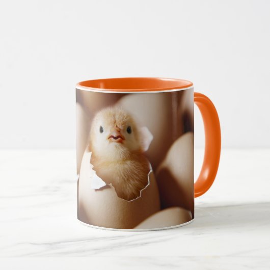 Niedliche Kleintiere | New Baby Chick Tasse (VorderseiteRechts)