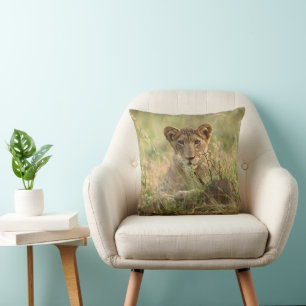 Niedliche Kleintiere Niedlich Baby Lion Cub Kissen