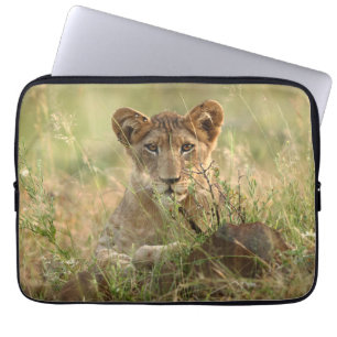 Niedliche Kleintiere Niedlich Baby Lion Cub Laptopschutzhülle
