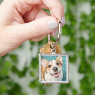 Niedliche Kleintiere Niedlich Corgi Puppy Smile Schlüsselanhänger