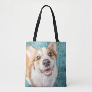 Niedliche Kleintiere Niedlich Corgi Puppy Smile Tasche