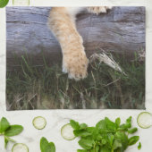 Niedliche Kleintiere | Niedliche Löwengräber Geschirrtuch (Gefaltet)