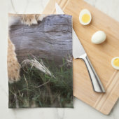 Niedliche Kleintiere | Niedliche Löwengräber Geschirrtuch (Viertel Falte)