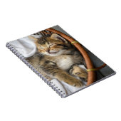 Niedliche Kleintiere | Niedlicher Tabby Cat Sleepi Notizblock (Rechte Seite)