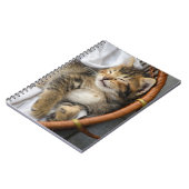 Niedliche Kleintiere | Niedlicher Tabby Cat Sleepi Notizblock (Linke Seite)