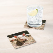 Niedliche Kleintiere | Niedliches Baby Rechteckiger Pappuntersetzer (Vor Ort)