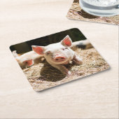 Niedliche Kleintiere | Niedliches Baby Rechteckiger Pappuntersetzer (angewinkelt)