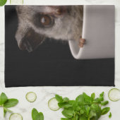 Niedliche Kleintiere | Niedliches Bushbaby Geschirrtuch (Gefaltet)