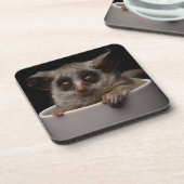 Niedliche Kleintiere | Niedliches Bushbaby Getränkeuntersetzer (Linke Seite)