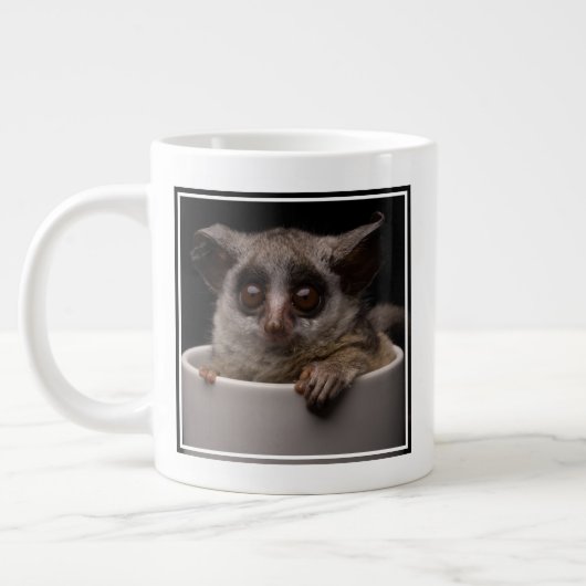 Niedliche Kleintiere | Niedliches Bushbaby Jumbo-Tasse (Links)
